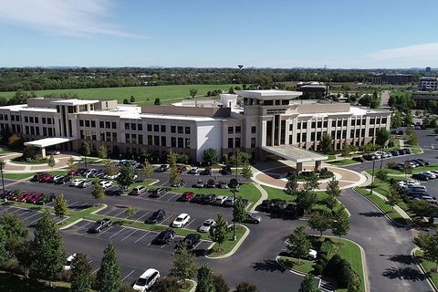 Aerial view of the Murfreesboro Medical Clinic campus in Murfreesboro, Tennessee