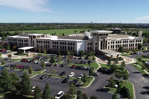 Aerial view of the Murfreesboro Medical Clinic campus in Murfreesboro, Tennessee